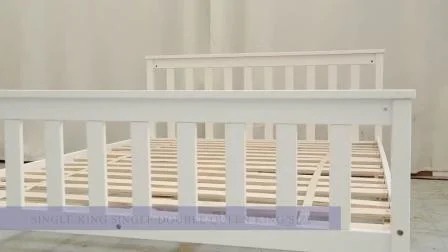 어린이를 위한 클래식 디자인 유아 침대 단단한 소나무 어린이 침대