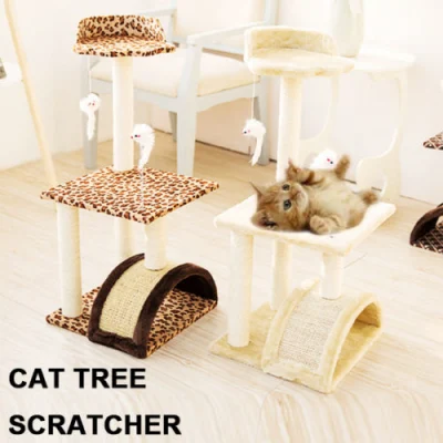 고양이 스크래치 놀이 작은 집 고양이 나무 긁는 포스트 등산 고양이 장난감 놀이